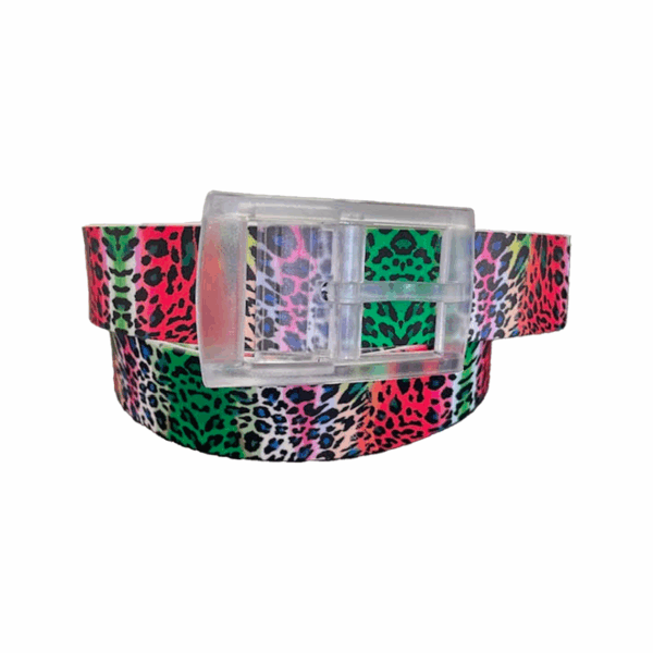 CEINTURE AJUSTABLE LÉOPARD COLORÉ – Image 2