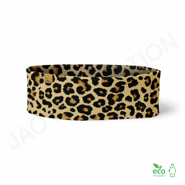 Bandeau ultra doux 100% Eco Responsable LEOPARD MARRON FONCE