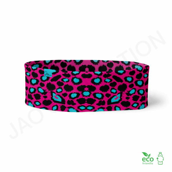 Tour de cou recyclé mi-saison ultra doux GIRLY LEOPARD – Image 2
