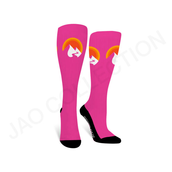 Chaussette de masque / protège-masque de ski recyclé PINK SUNSET – Image 2