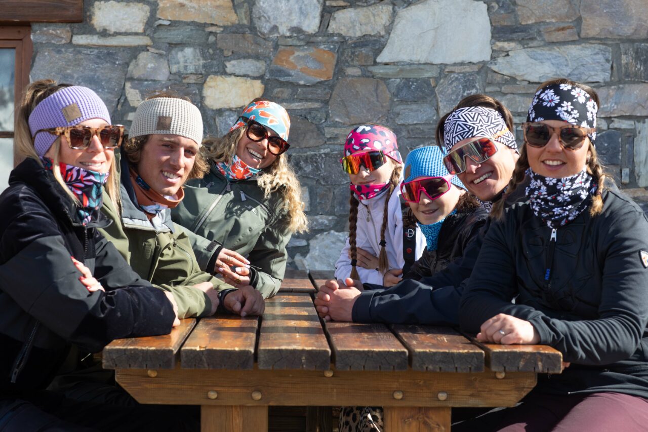 Bandeau large tricoté mixte doublé micropolaire JAUNE – Image 2