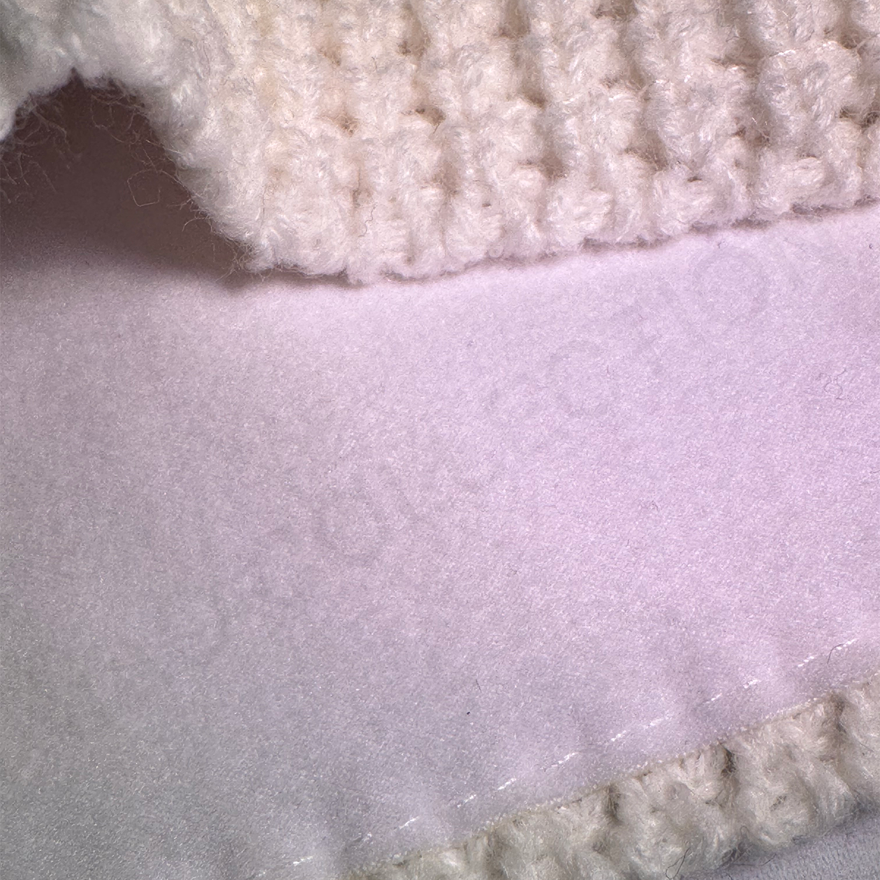 Bandeau large tricoté mixte doublé micropolaire BLANC – Image 6