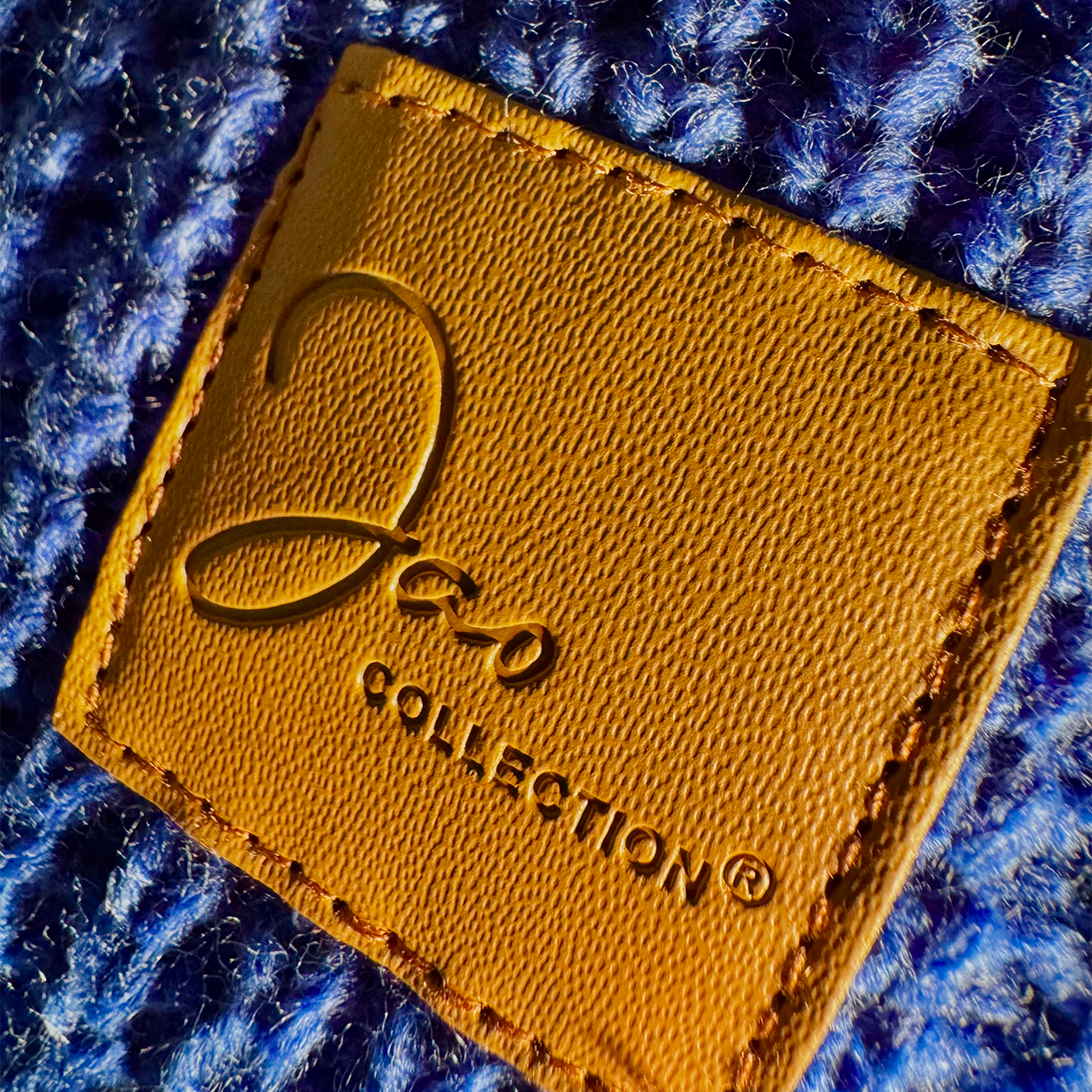 Bandeau large tricoté mixte doublé micropolaire BLEU ROI – Image 7