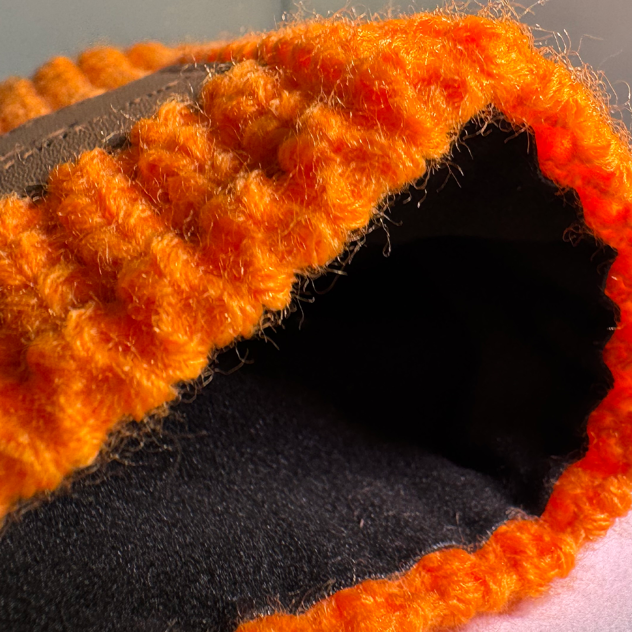 Bandeau large tricoté mixte doublé micropolaire ORANGE – Image 6