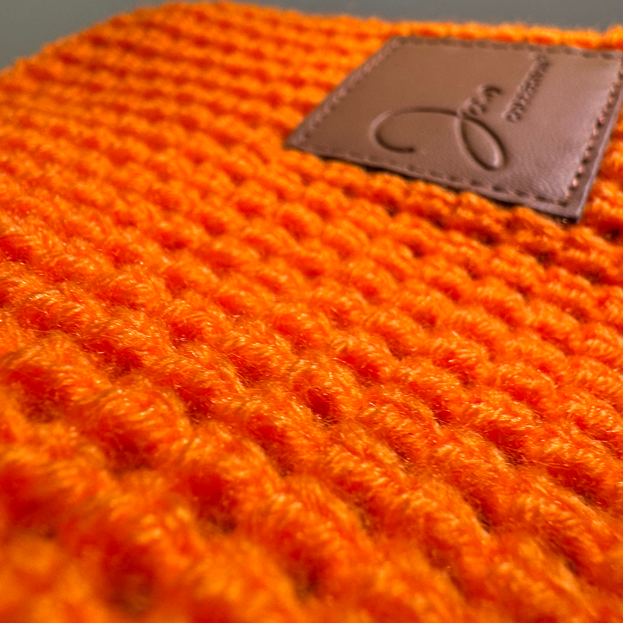 Bandeau large tricoté mixte doublé micropolaire ORANGE – Image 7