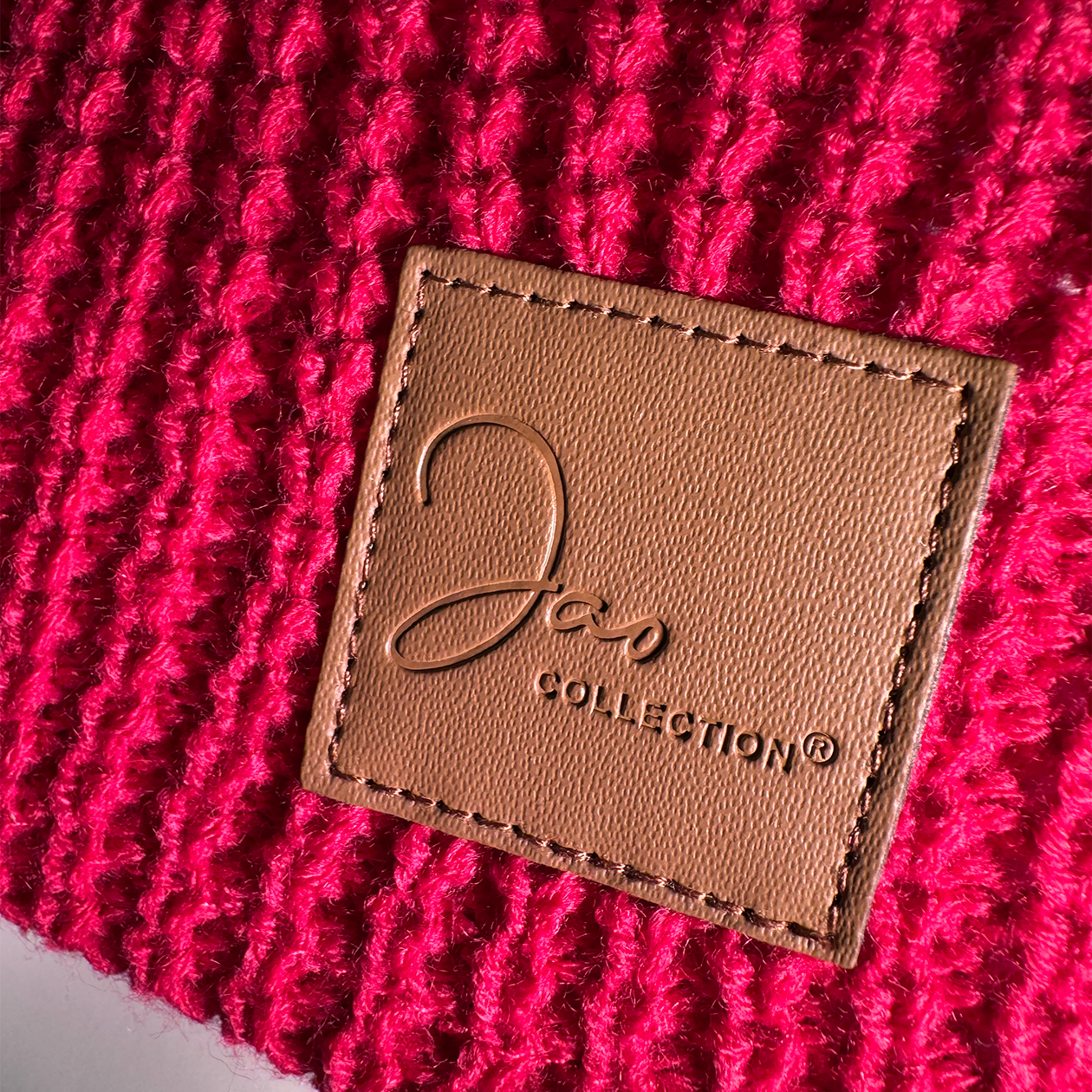 Bandeau large tricoté mixte doublé micropolaire FUSCHIA – Image 7