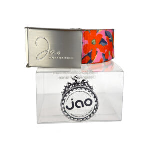 Ceinture ajustable en tissu RED FLOWERS