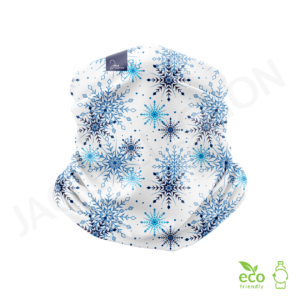 Tour de cou eco technique doublé micro polaire BLUE SNOWFLAKES