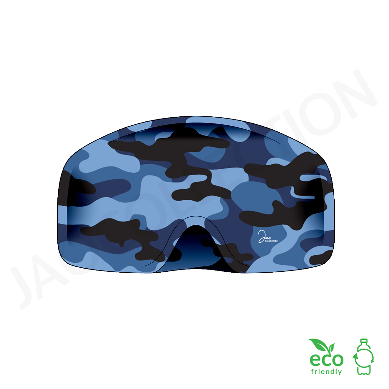 Chaussette de masque / protège-masque de ski recyclé BLUE CAMO
