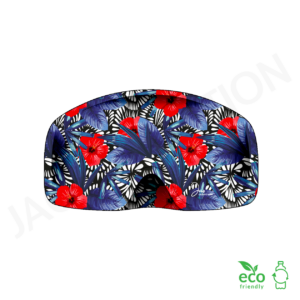 Chaussette de masque / protège-masque de ski recyclé RED/ROUGE HIBISCUS