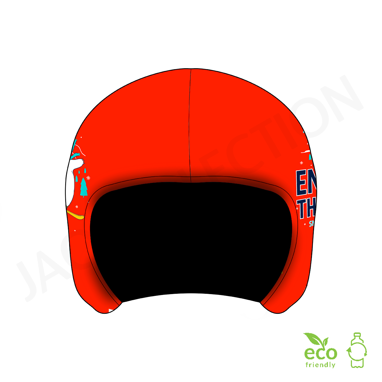 Couvre-casques de ski JAO Collection motif ENJOY THE RIDE