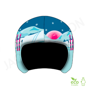 Couvre-casques de ski JAO Collection motif LET'S SKIING