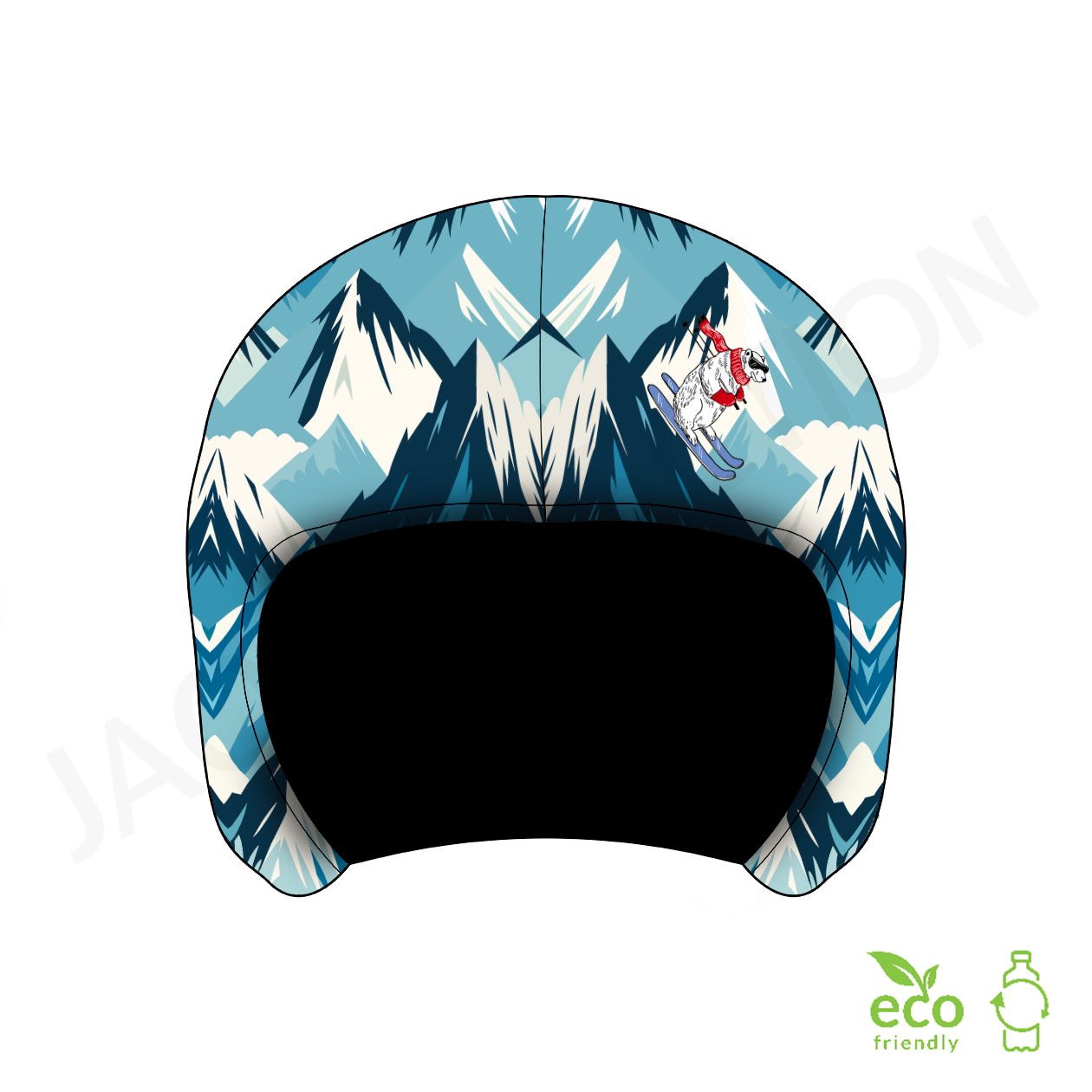 Couvre-casques de ski JAO Collection motif TOUT SCHUSS