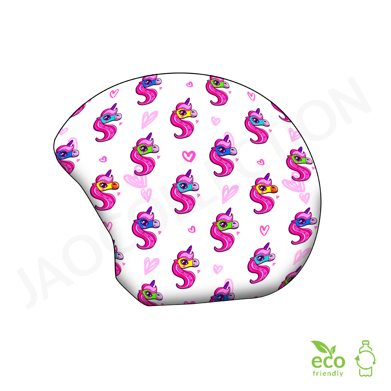 Couvre-casques de ski JAO Collection motif CUTY UNICORNS/LICORNES – Image 2