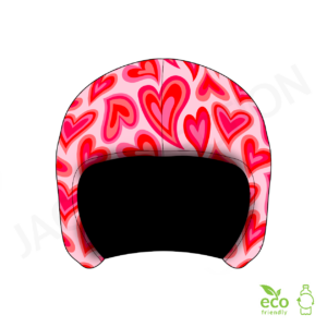 Couvre-casques de ski JAO Collection motif SWEET HEARTS