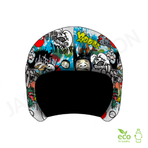 Couvre-casques de ski JAO Collection motif GRAFFITIS