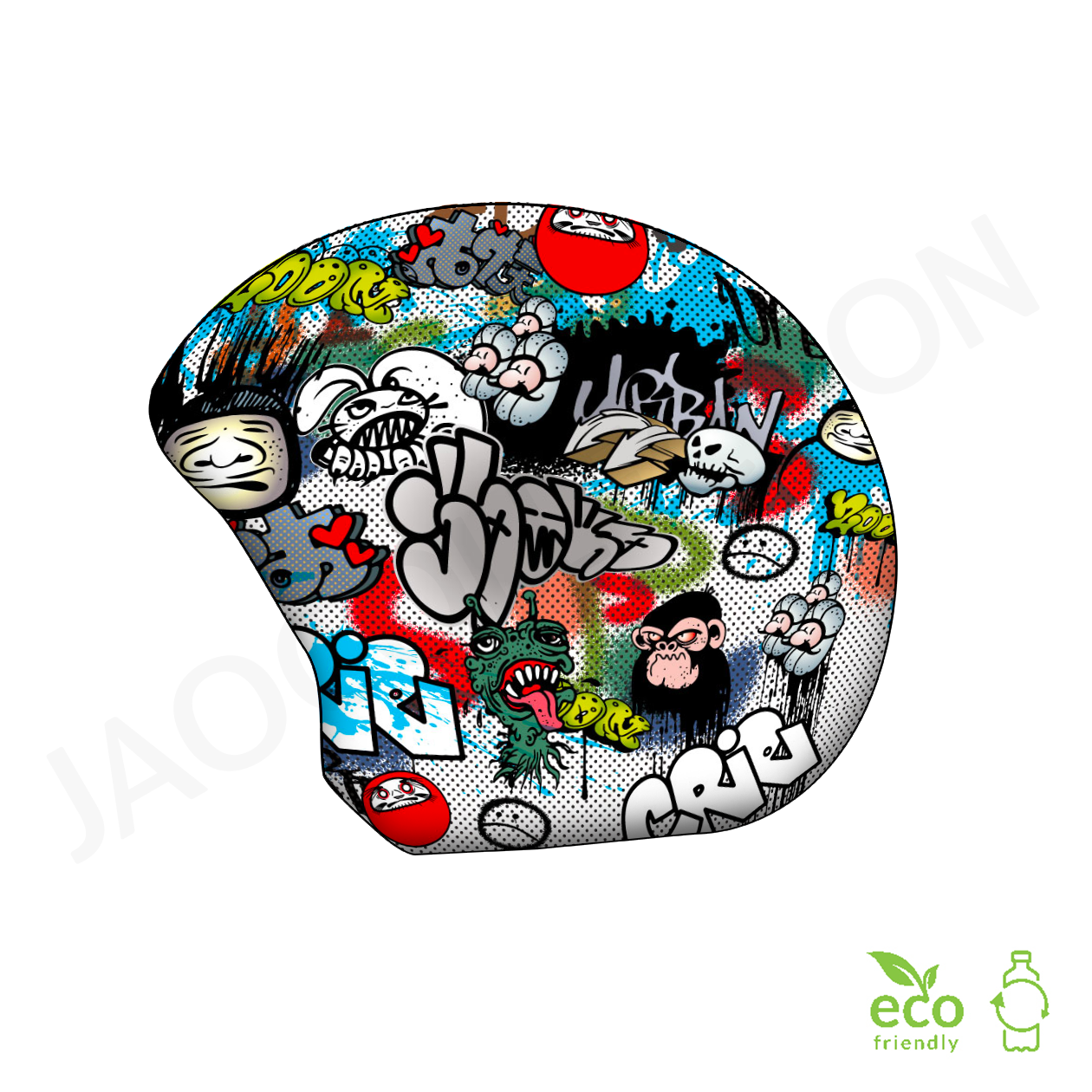 Couvre-casques de ski JAO Collection motif GRAFFITIS – Image 2
