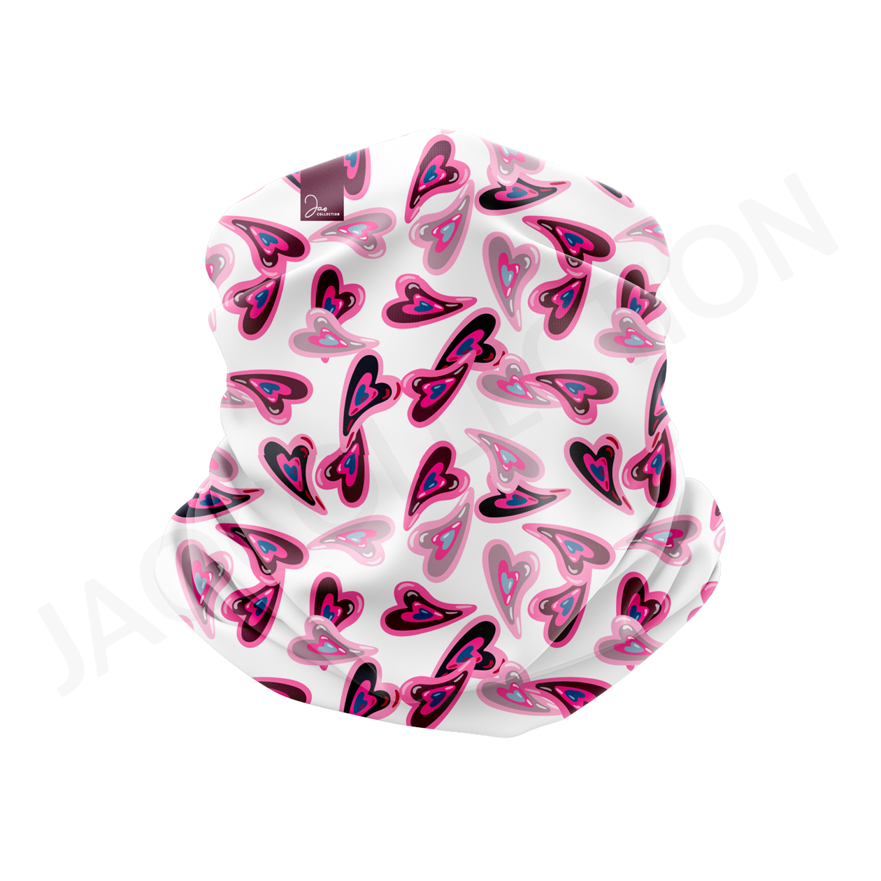 Bandeau technique/thermique enfant PINK HEARTS – Image 2