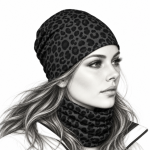 Bonnet technique/thermique randonnée, trail, running et/ou sous-casque BLACK LEOPARD
