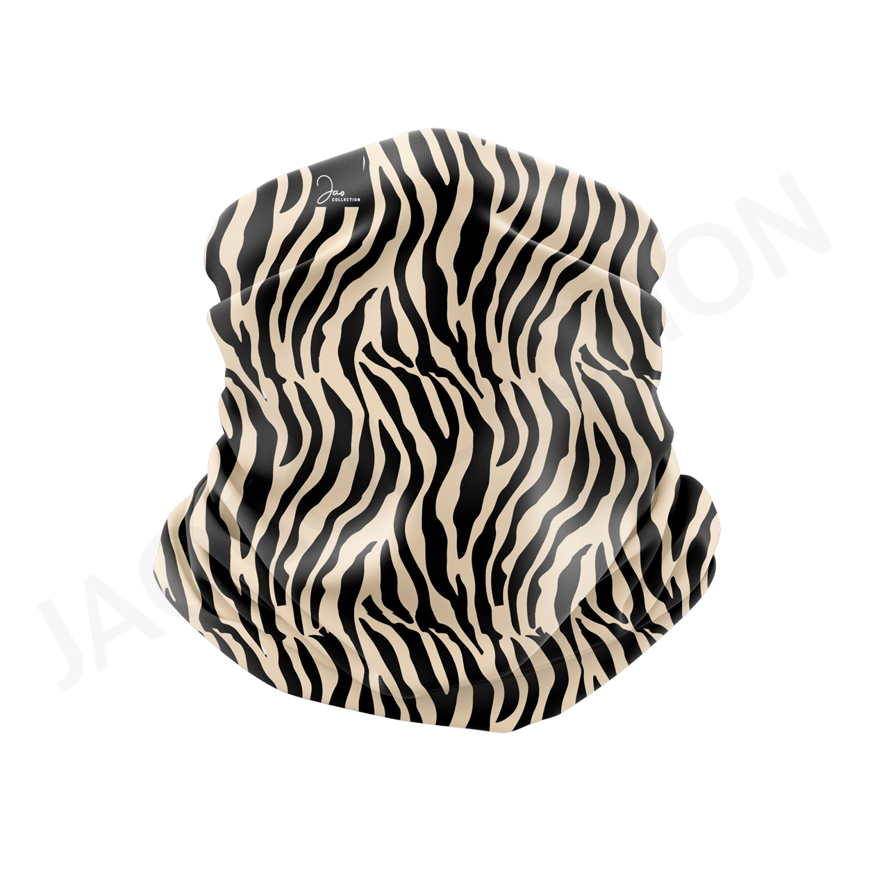Tour de cou technique/thermique TIGRE NOIR BEIGE